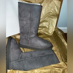 UGG Classic Tall Boots in Gray Suede